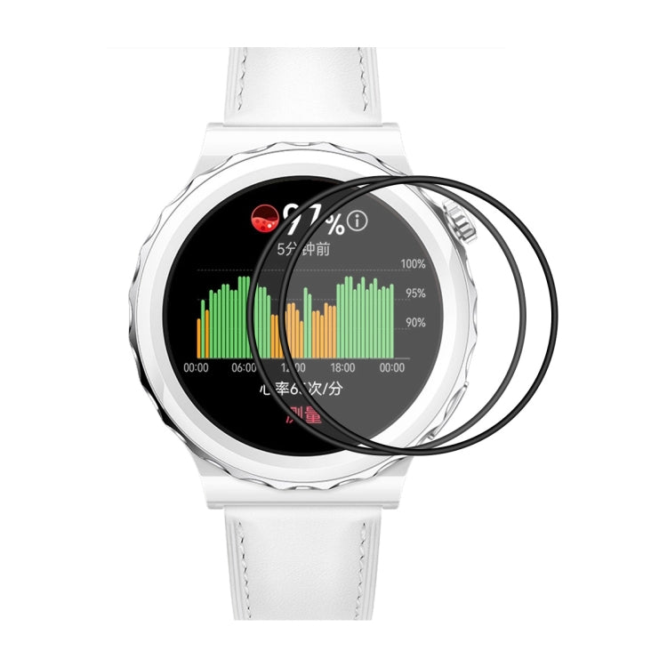 For Huawei Watch GT 3 Pro 43mm ENKAY 3D Full Coverage Soft PC Edge + PMMA HD Screen Watch Film