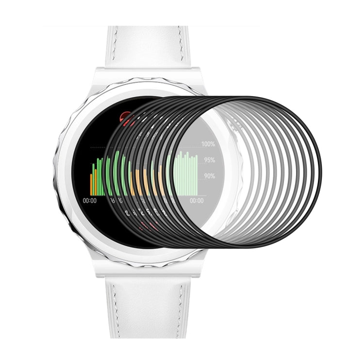 For Huawei Watch GT 3 Pro 43mm ENKAY 3D Full Coverage Soft PC Edge + PMMA HD Screen Watch Film