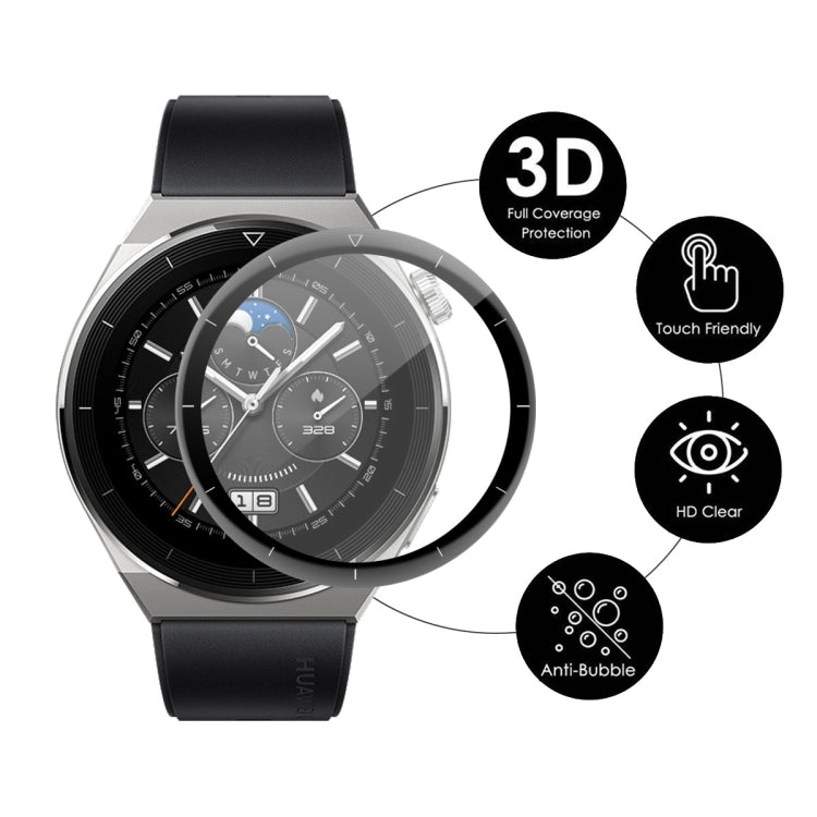 For Huawei Watch GT 3 Pro 46mm ENKAY 3D Full Coverage Soft PC Edge + PMMA HD Screen Watch Film
