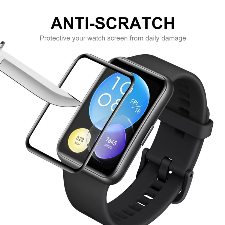 For Huawei Watch Fit 2 ENKAY Hat-Prince 3D Full Coverage Soft PC Edge + PMMA HD Screen Protector Film
