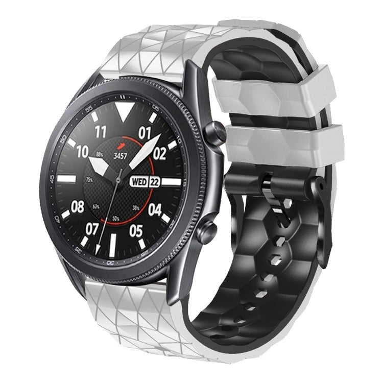 22mm Football Pattern Two-Color Silicone Strap
