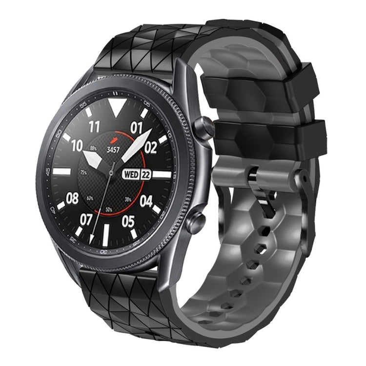 22mm Football Pattern Two-Color Silicone Strap