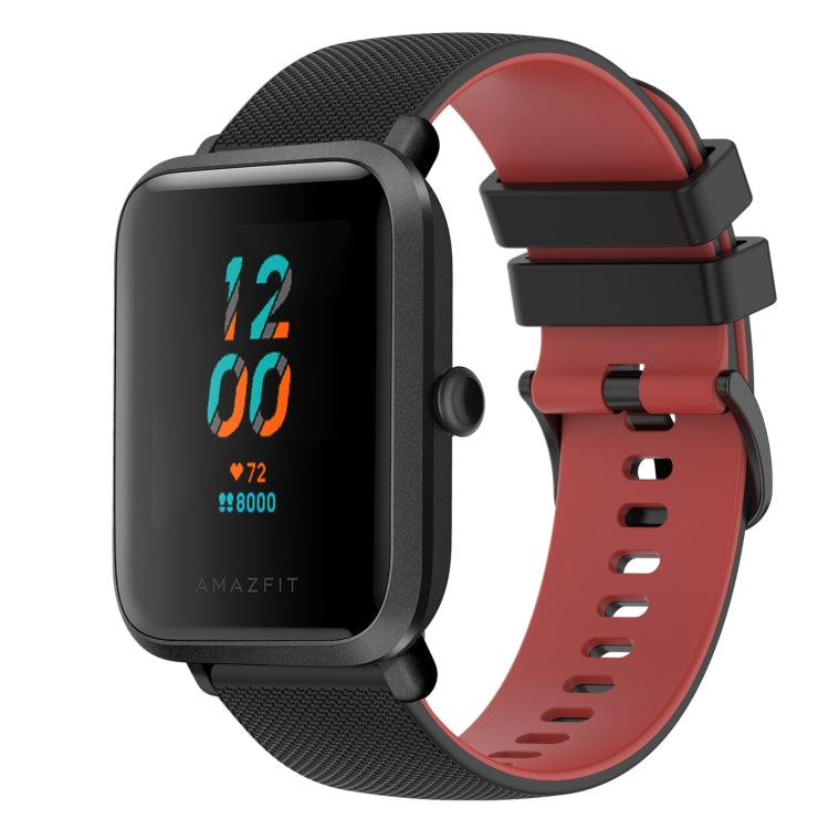 20mm Checkered Two-Color Silicone Watch Band