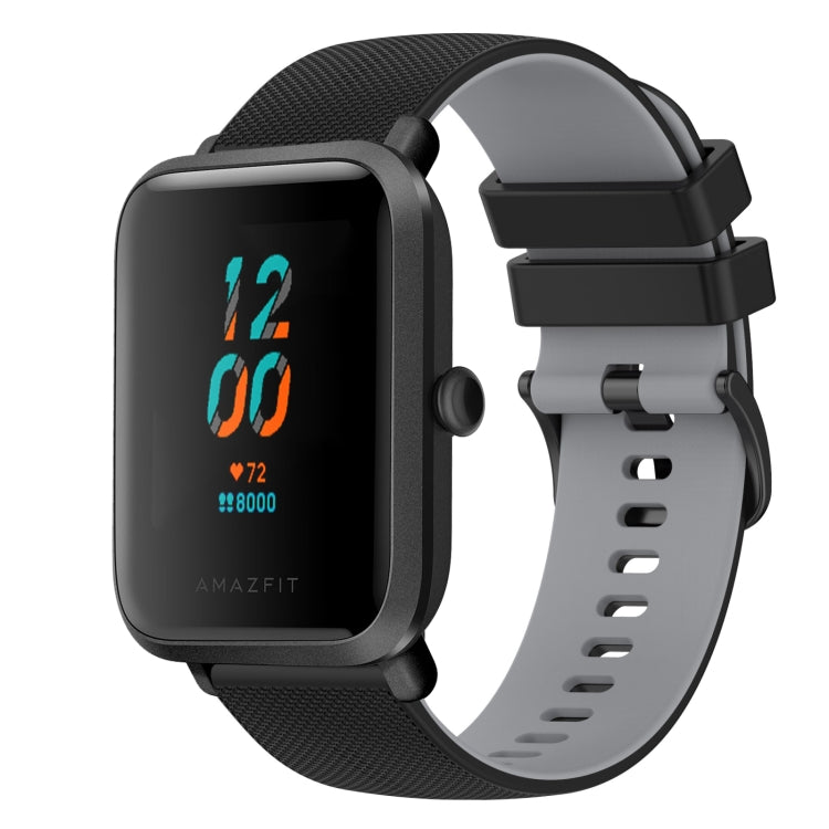 20mm Checkered Two-Color Silicone Watch Band