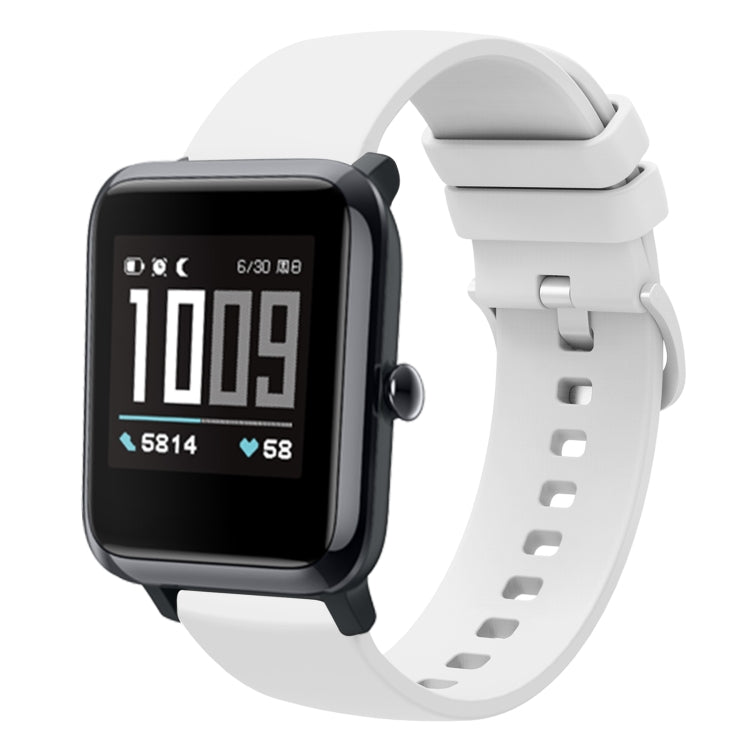 20mm Solid Color Soft Silicone Watch Band