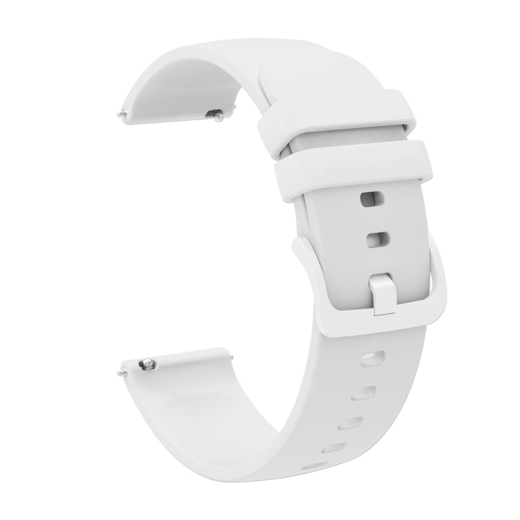 20mm Solid Color Soft Silicone Watch Band