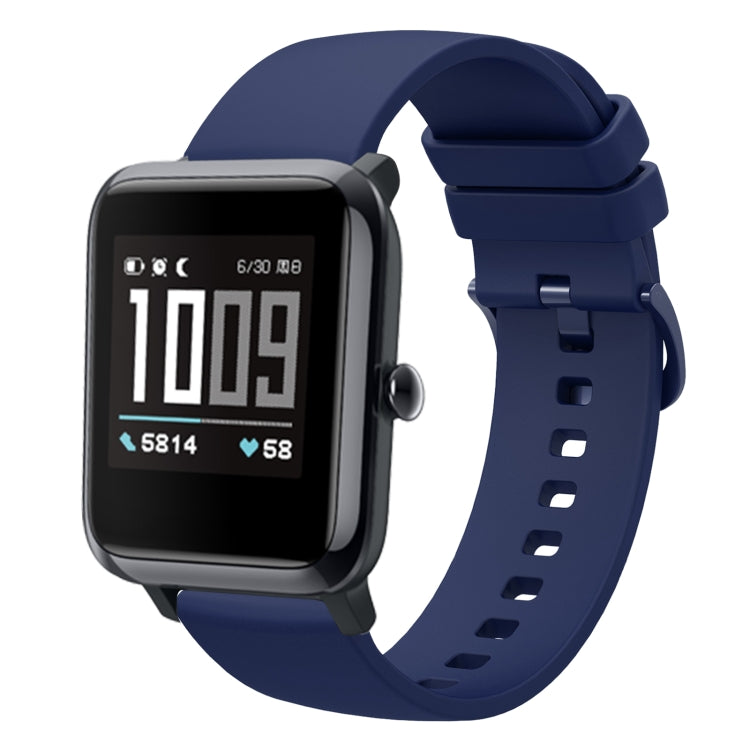 20mm Solid Color Soft Silicone Watch Band