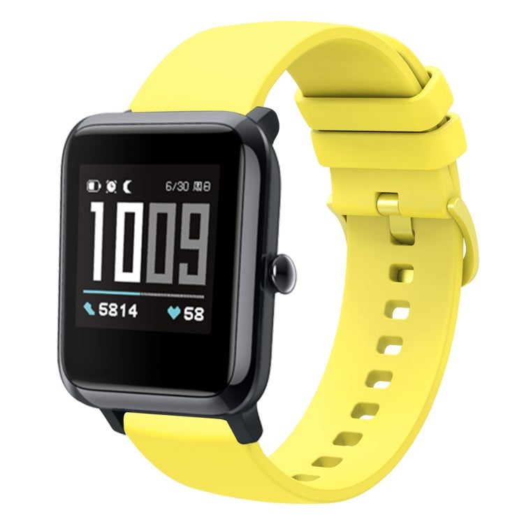 20mm Solid Color Soft Silicone Watch Band