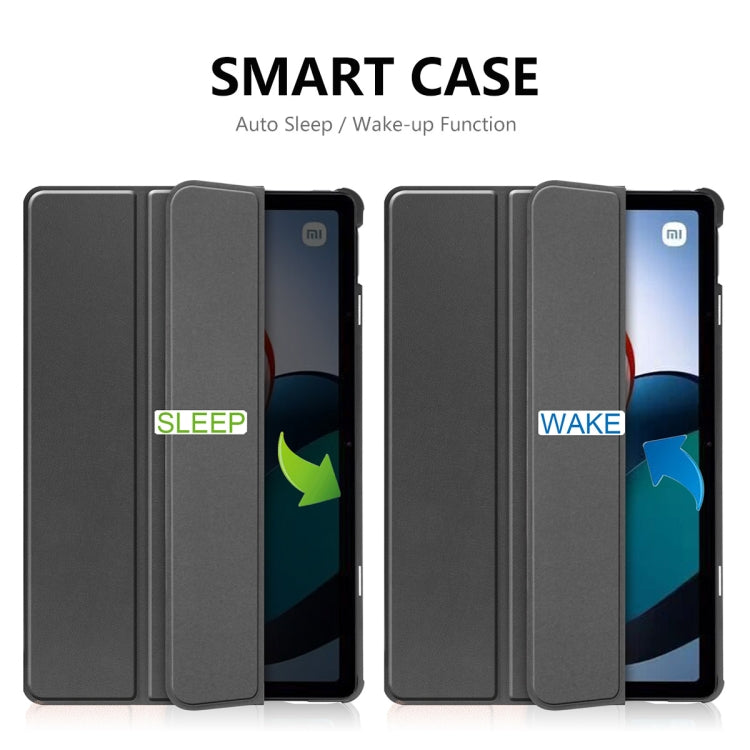 For Xiaomi Redmi Pad 10.61 inch ENKAY Tri-fold Custer Texture Leather Stand Smart Case
