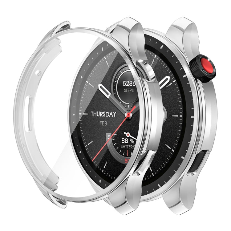 For Amazfit GTR 4 ENKAY Hat-Prince Electroplated TPU Case with Screen Film