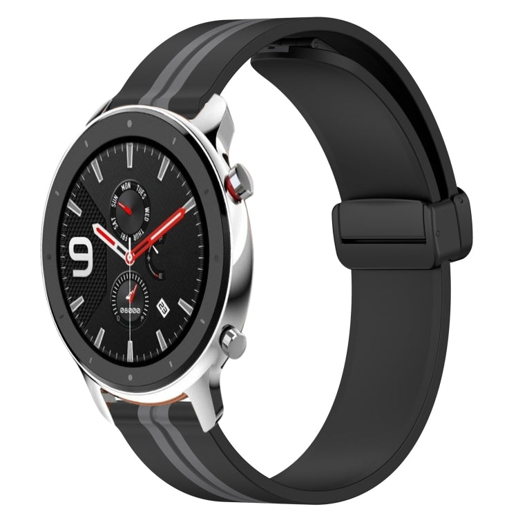22mm Folding Magnetic Clasp Silicone Watch Band