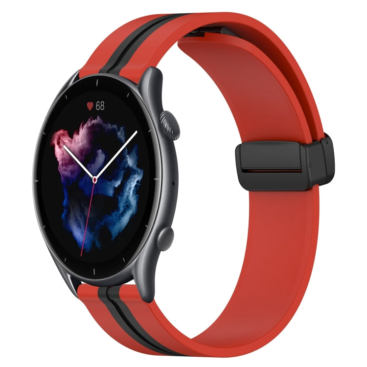 22mm Folding Magnetic Clasp Silicone Watch Band