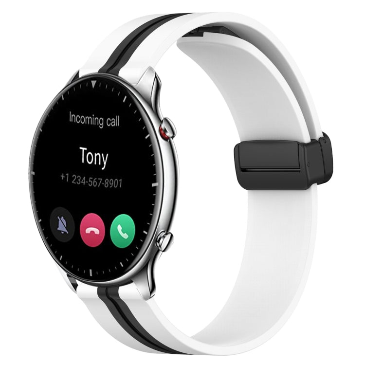 22mm Folding Magnetic Clasp Silicone Watch Band