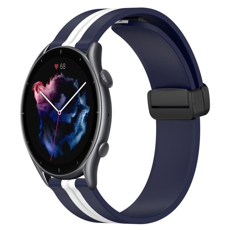 22mm Folding Magnetic Clasp Silicone Watch Band