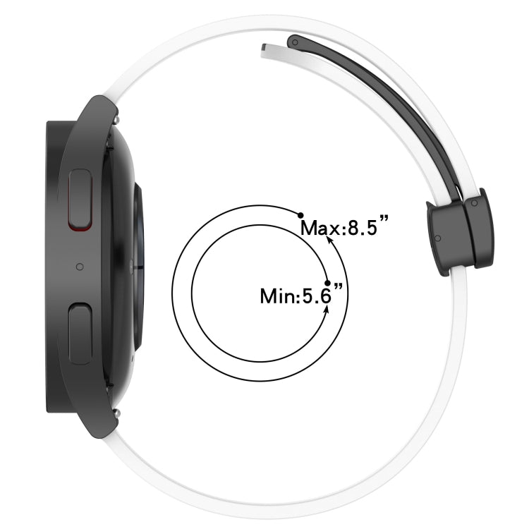 20mm Folding Magnetic Clasp Silicone Watch Band