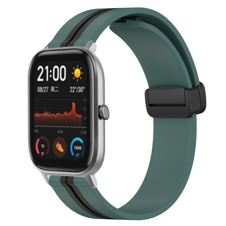 20mm Folding Magnetic Clasp Silicone Watch Band