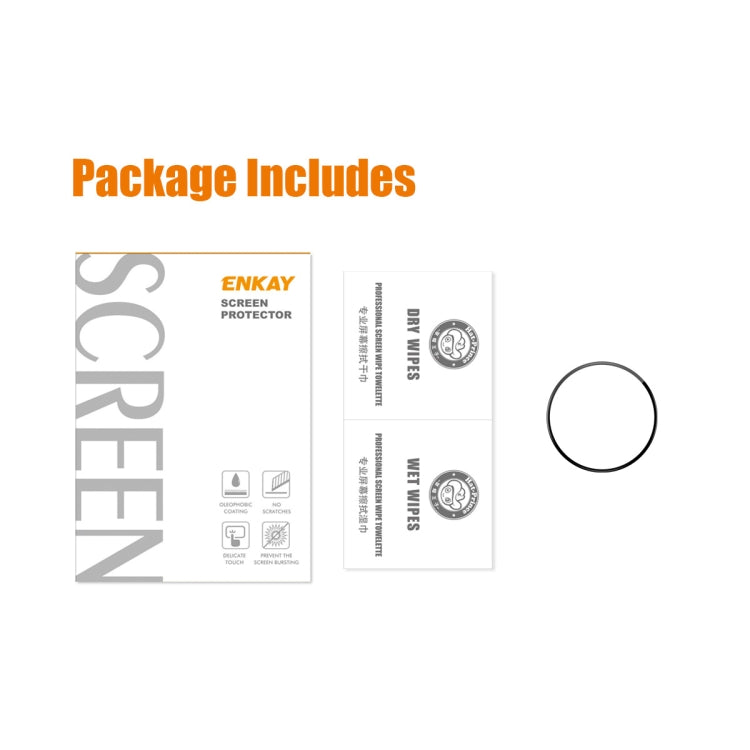 For Huawei Watch GT Cyber ENKAY 3D Full Coverage Soft PC Edge + PMMA HD Screen Protector Film