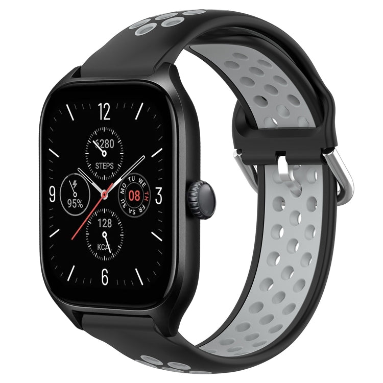 20mm Perforated Breathable Sports Silicone Watch Band