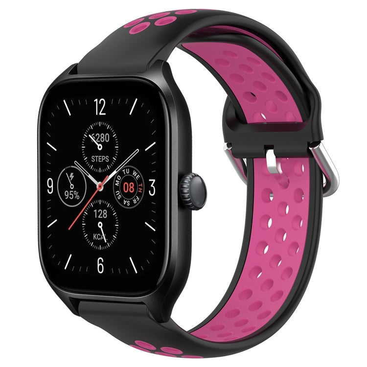 20mm Perforated Breathable Sports Silicone Watch Band