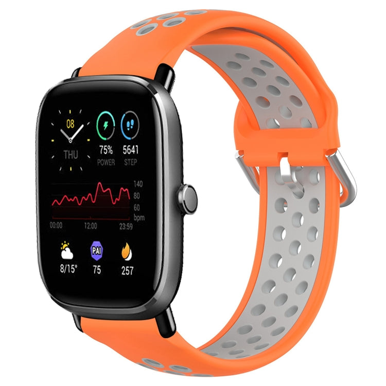 20mm Perforated Breathable Sports Silicone Watch Band