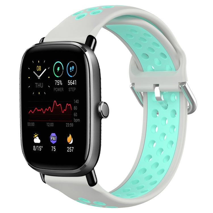 20mm Perforated Breathable Sports Silicone Watch Band
