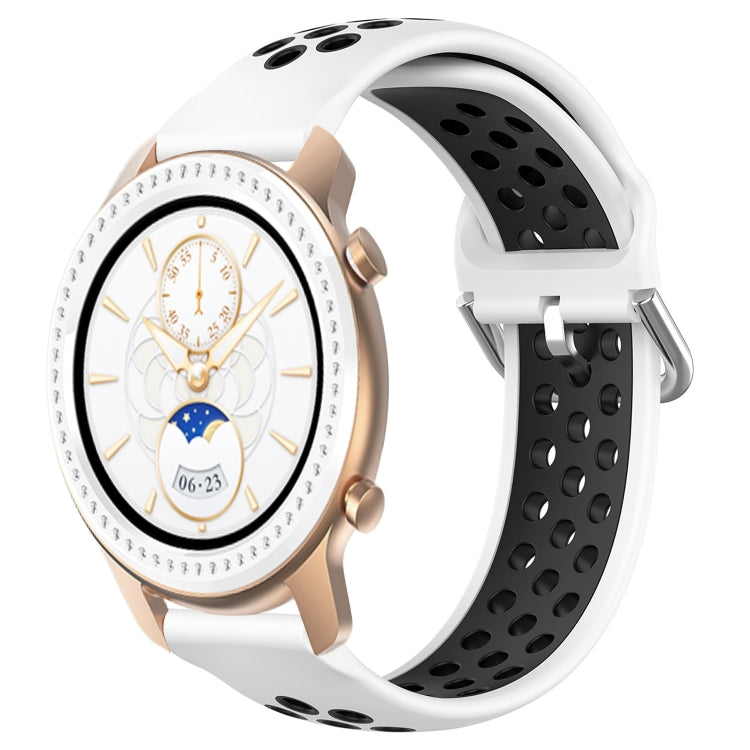 20mm Perforated Breathable Sports Silicone Watch Band