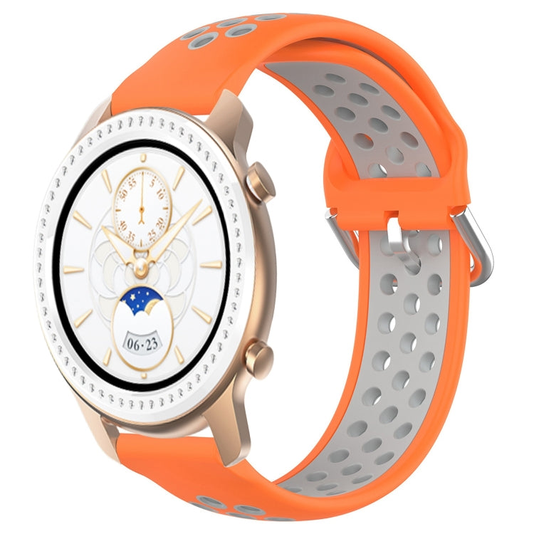 20mm Perforated Breathable Sports Silicone Watch Band