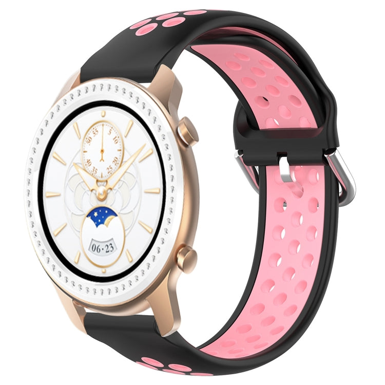 20mm Perforated Breathable Sports Silicone Watch Band