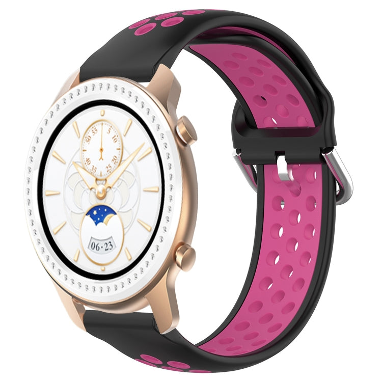 20mm Perforated Breathable Sports Silicone Watch Band