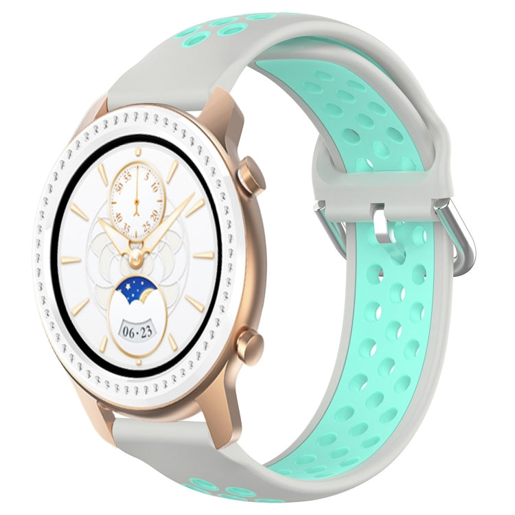 20mm Perforated Breathable Sports Silicone Watch Band