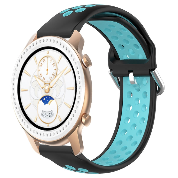 20mm Perforated Breathable Sports Silicone Watch Band