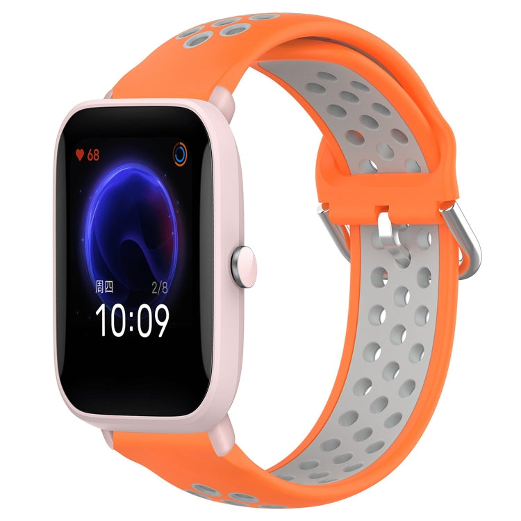 20mm Perforated Breathable Sports Silicone Watch Band