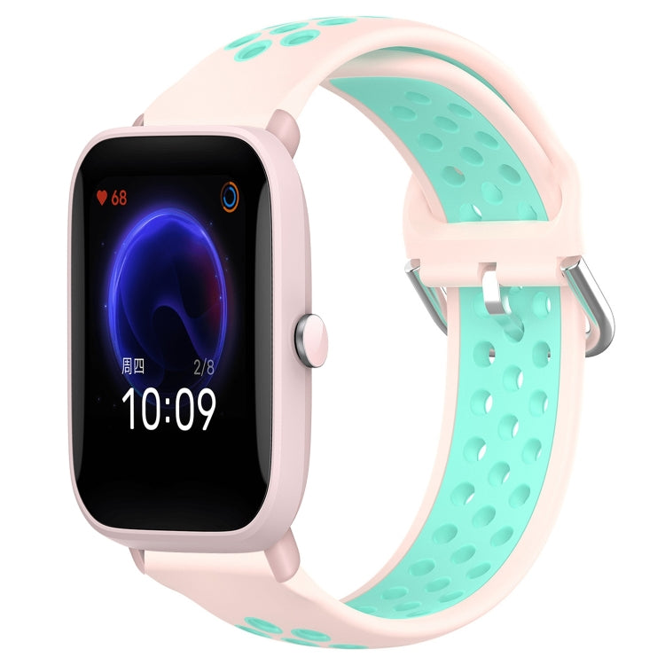 20mm Perforated Breathable Sports Silicone Watch Band