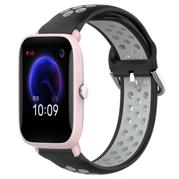 20mm Perforated Breathable Sports Silicone Watch Band