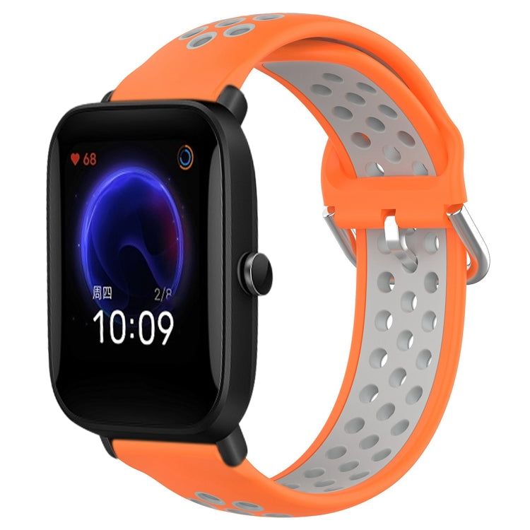 20mm Perforated Breathable Sports Silicone Watch Band