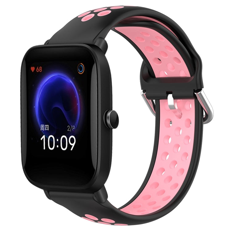 20mm Perforated Breathable Sports Silicone Watch Band