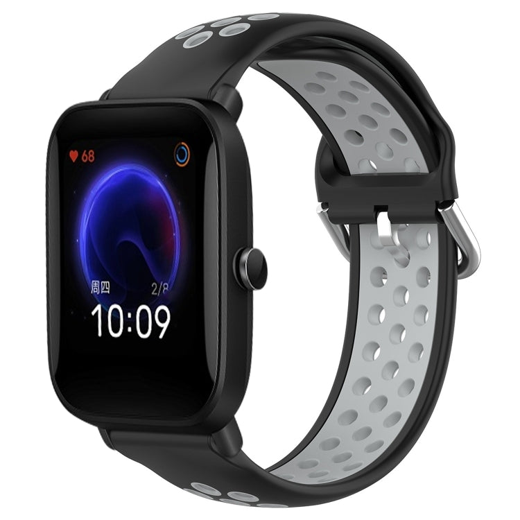 20mm Perforated Breathable Sports Silicone Watch Band