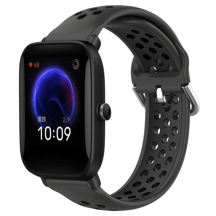 20mm Perforated Breathable Sports Silicone Watch Band