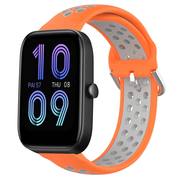 20mm Perforated Breathable Sports Silicone Watch Band