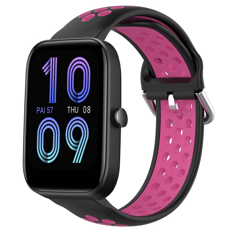 20mm Perforated Breathable Sports Silicone Watch Band