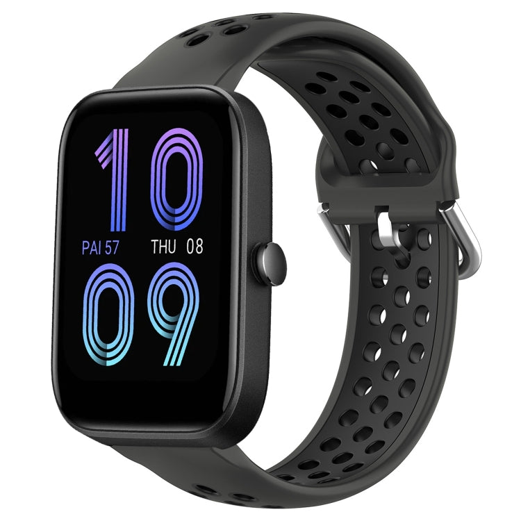 20mm Perforated Breathable Sports Silicone Watch Band