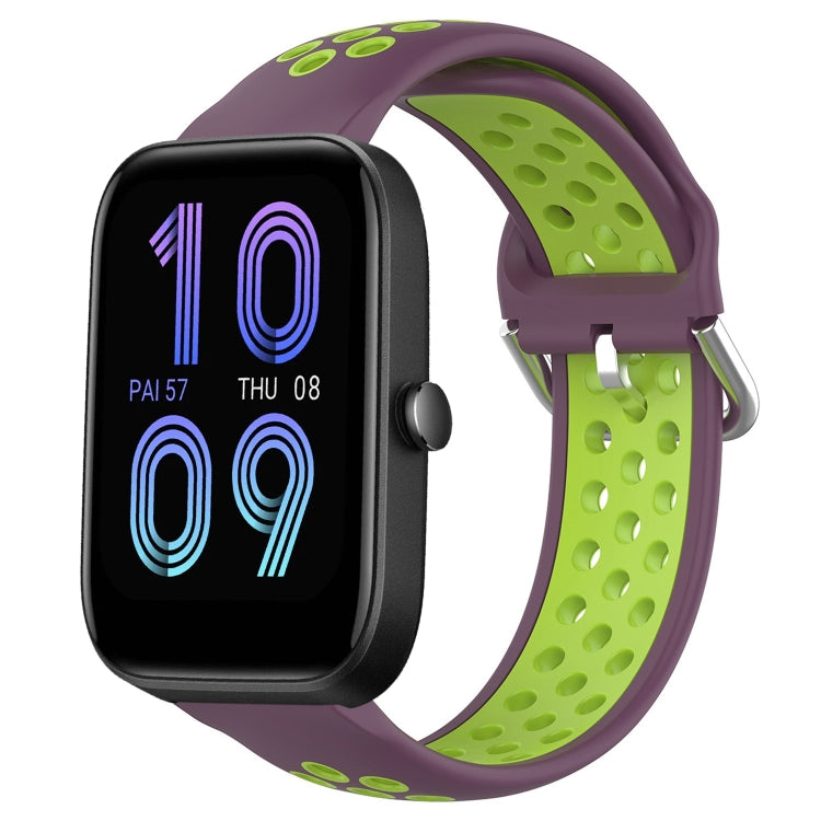20mm Perforated Breathable Sports Silicone Watch Band
