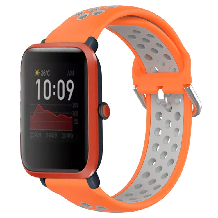 20mm Perforated Breathable Sports Silicone Watch Band
