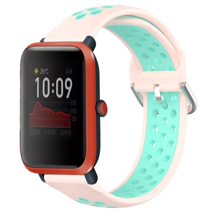 20mm Perforated Breathable Sports Silicone Watch Band