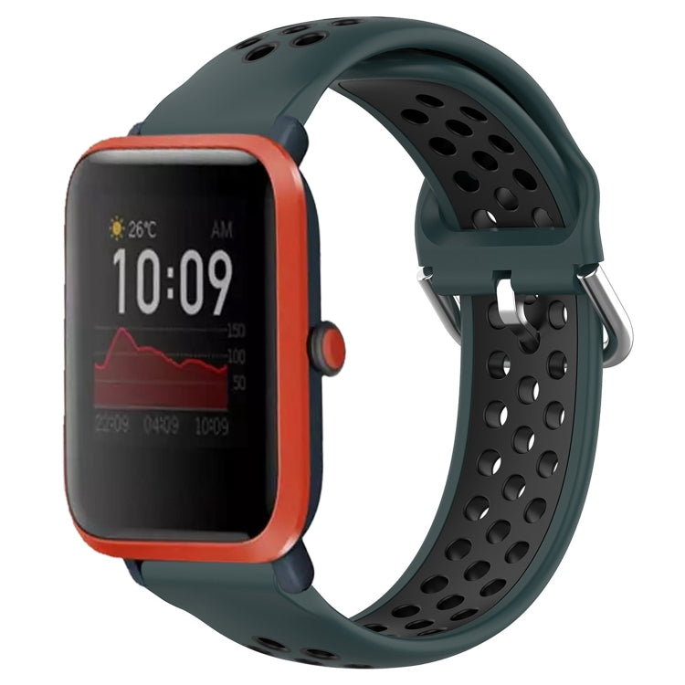 20mm Perforated Breathable Sports Silicone Watch Band
