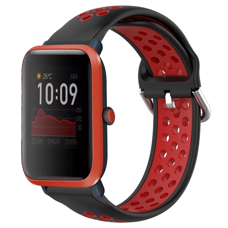 20mm Perforated Breathable Sports Silicone Watch Band