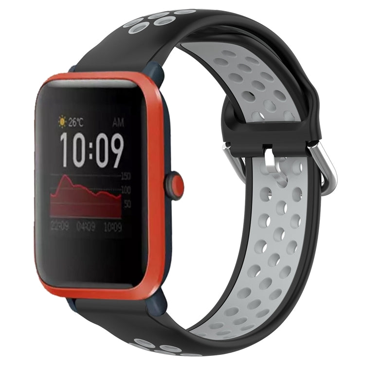 20mm Perforated Breathable Sports Silicone Watch Band