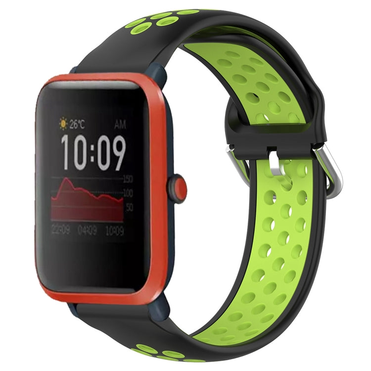 20mm Perforated Breathable Sports Silicone Watch Band