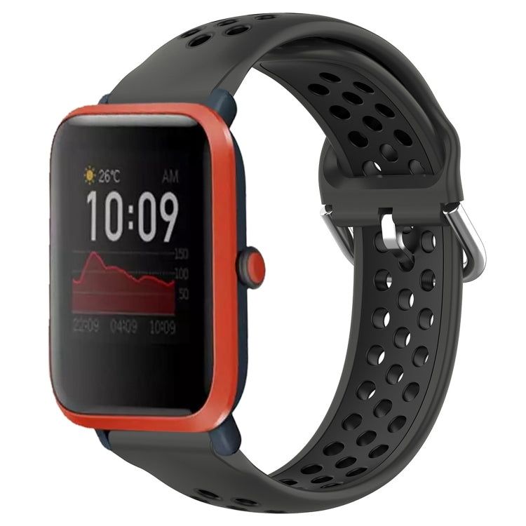 20mm Perforated Breathable Sports Silicone Watch Band