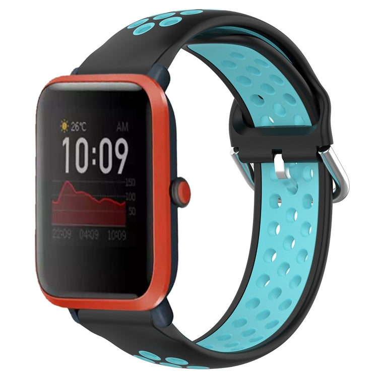 20mm Perforated Breathable Sports Silicone Watch Band